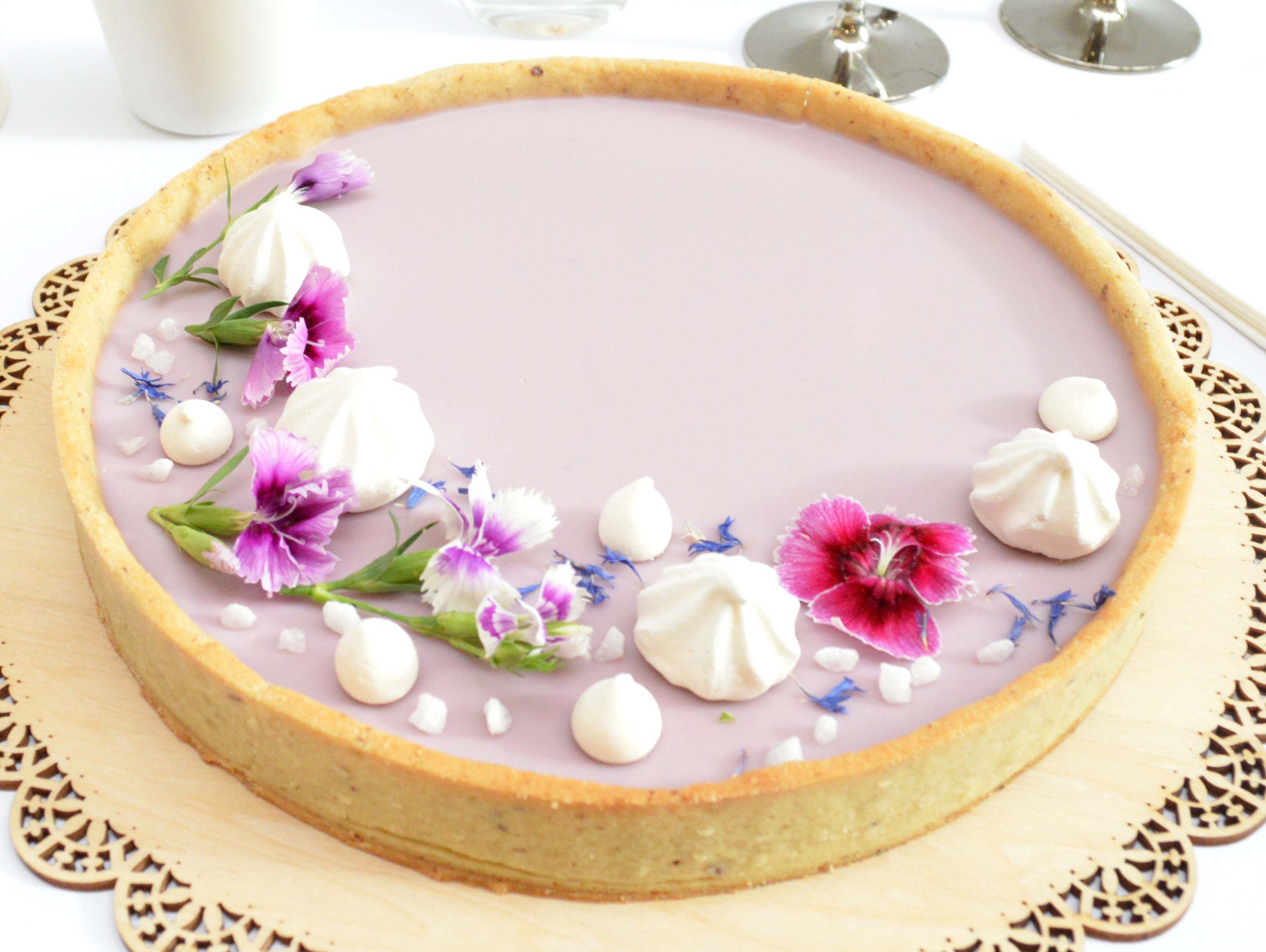 Tarte panna cotta fruits rouges